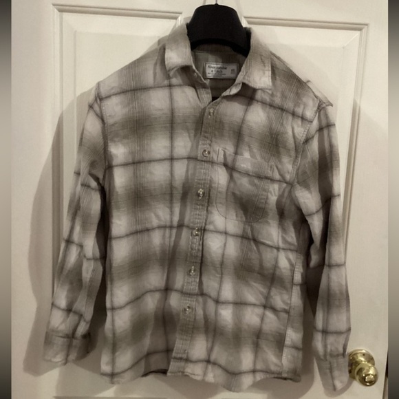 Abercrombie & Fitch Men’s XS Long Sleeve Plaid Flannel Shirt - Picture 3 of 6
